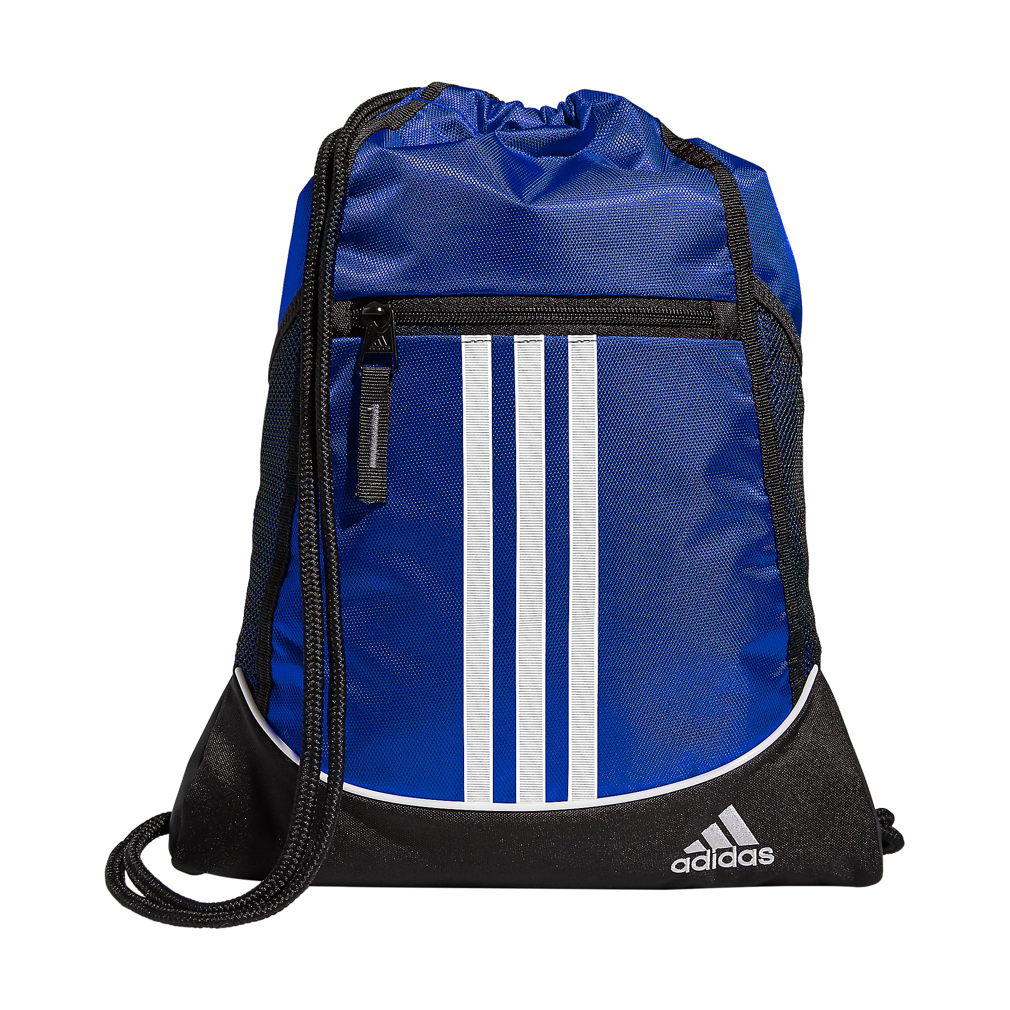 adidas Alliance Sackpack, Drawstring Backpack, Lightweight Small Gym Bag for Women and Men, Black, One Size